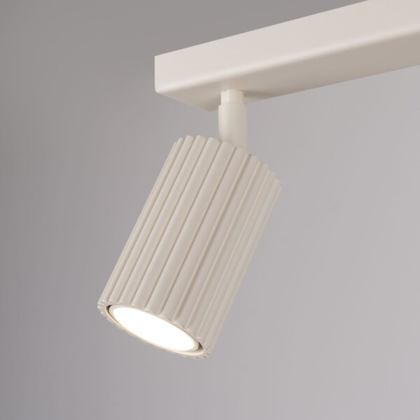 Deckenstrahler Creme flexibel GU10 2 flammig L:30 cm