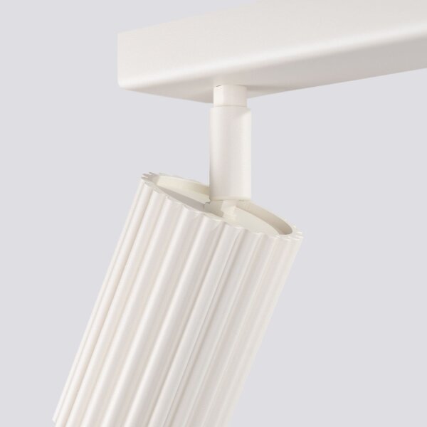 Deckenstrahler Creme flexibel GU10 2 flammig L:30 cm