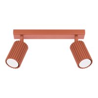 Deckenspot Rot verstellbar GU10 2 flammig L:30 cm