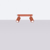 Deckenspot Rot verstellbar GU10 2 flammig L:30 cm