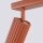 Plafonnier orientable L : 30 cm petit 2-flamme GU10 rouge