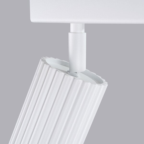 Deckenstrahler Weiß beweglich GU10 2 flammig L:30 cm