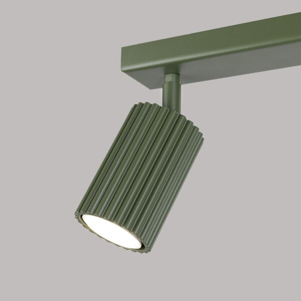 Deckenspot Grün verstellbar GU10 2 flammig L:30 cm