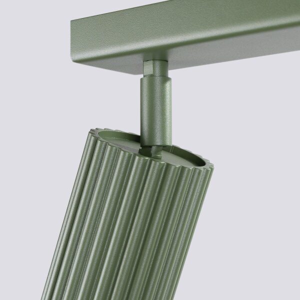 Deckenspot Grün verstellbar GU10 2 flammig L:30 cm