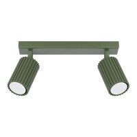 Deckenspot Grün verstellbar GU10 2 flammig L:30 cm
