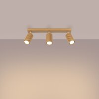 Moderner Deckenstrahler 3-flammig GU10 B: 45 cm in Gold