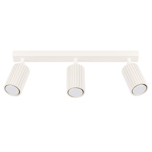 Deckenstrahler GU10 3-flammig Creme L:45 cm verstellbar
