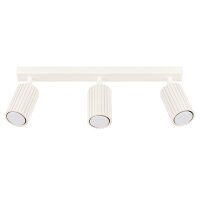 Deckenstrahler GU10 3-flammig Creme L:45 cm verstellbar