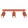 Deckenstrahler GU10 3-flammig Rot L:45 cm verstellbar