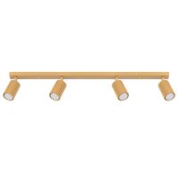 Deckenlampe 4-flammig 81 cm lang GU10 in Gold aus Aluminium