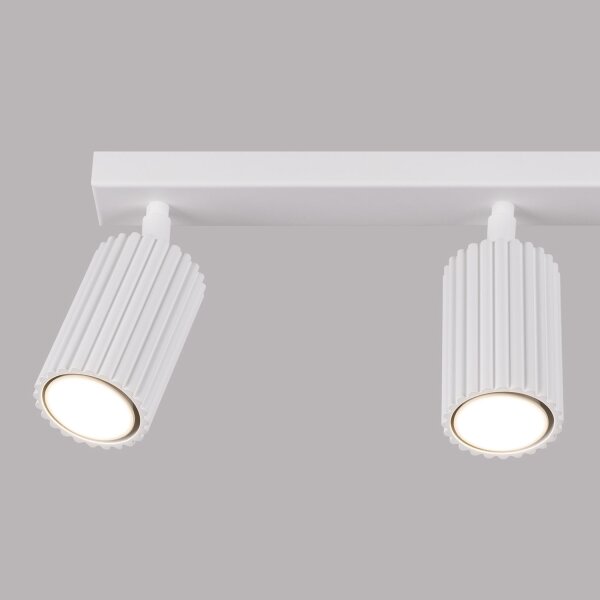 Deckenspot GU10 3-flammig Weiß L:45 cm schwenkbar