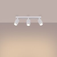 Deckenspot GU10 3-flammig Weiß L:45 cm schwenkbar