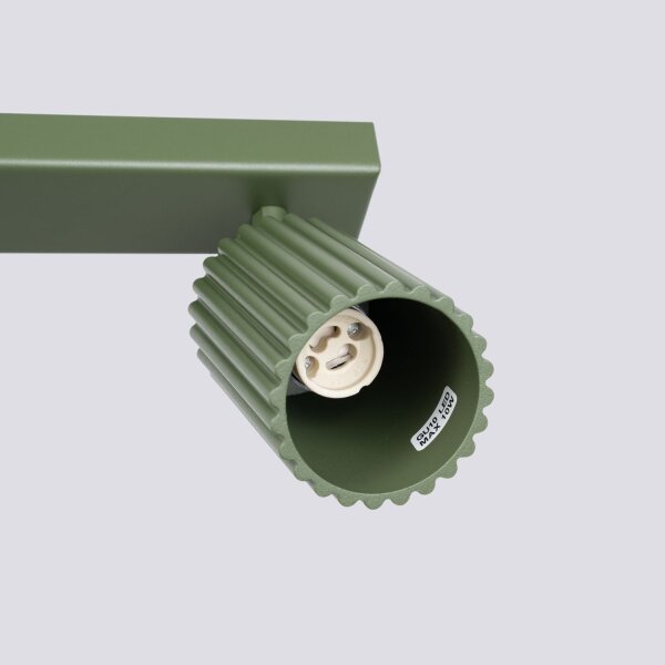 Deckenstrahler Modern GU10 4-flammig 81 cm lang in Grün