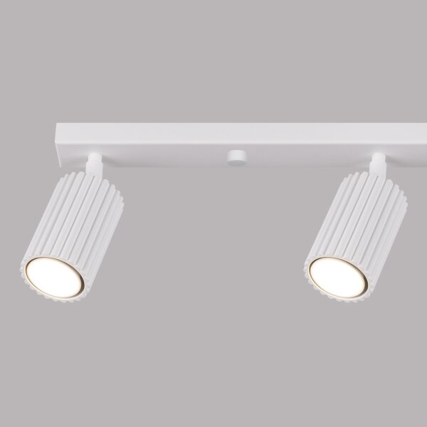 Deckenstrahler Weiß 4-flammig GU10 81 cm lang schwenkbar