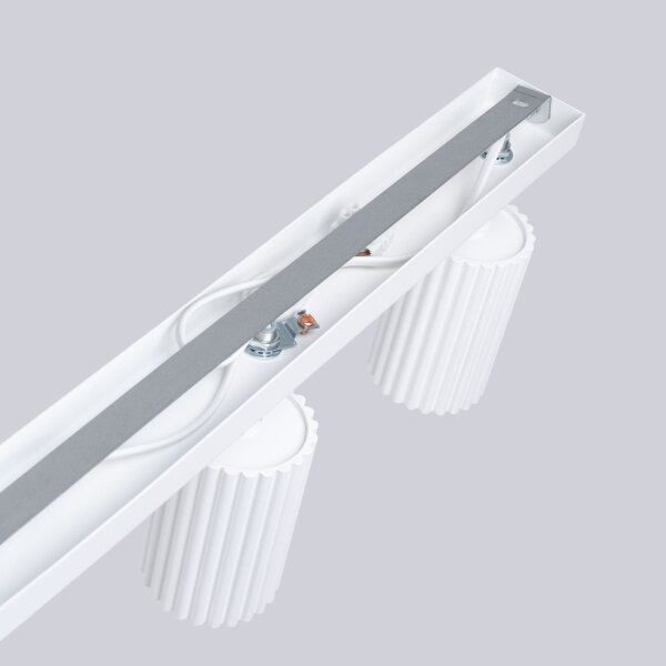 Deckenstrahler Weiß 4-flammig GU10 81 cm lang schwenkbar