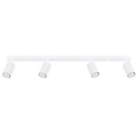 Deckenstrahler Wei&szlig; 4-flammig GU10 81 cm lang...
