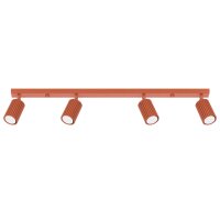 GU10 Deckenstrahler schwenkbar Rot 81 cm l&auml;nglich Alu
