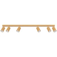 GU10 Deckenspot schwenkbar Gold 117 cm l&auml;nglich Alu