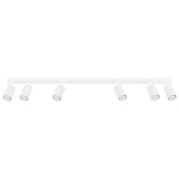 Deckenlampe Modern Wei&szlig; 117 cm schwenkbar 6x GU10...