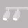 Deckenlampe Modern Weiß 117 cm schwenkbar 6x GU10 Aluminium