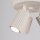 Lampe de plafonnier Moderne en crème Ø 19,5 cm orientable 3x GU10 Alu