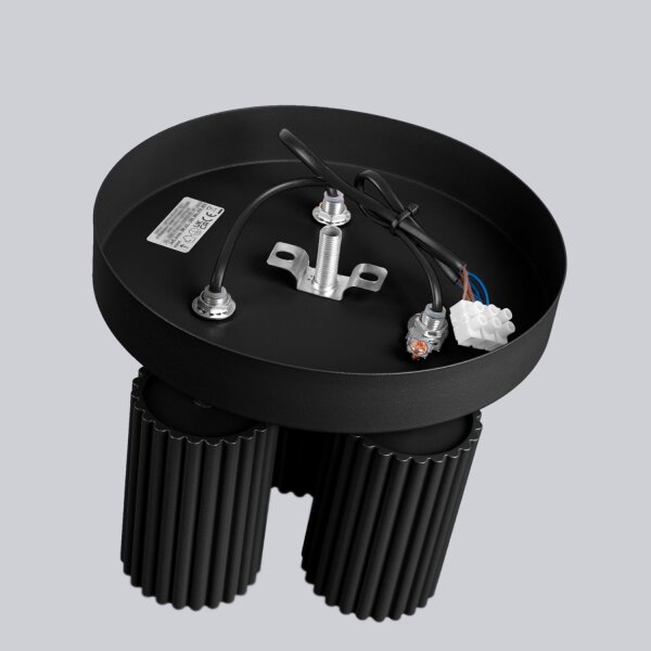 Deckenlampe Schwarz Aluminium GU10 Ø19,5 cm schwenkbar