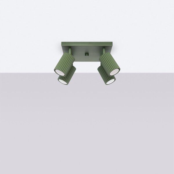 Deckenspot Aluminium GU10 Grün B:25 cm verstellbar