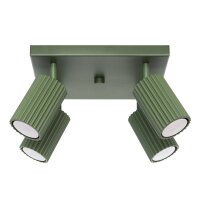 Deckenspot Aluminium GU10 Gr&uuml;n B:25 cm verstellbar