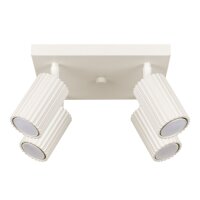 Deckenstrahler Aluminium GU10 Creme B:25 cm flexibel