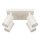 Deckenstrahler Aluminium GU10 Creme B:25 cm flexibel