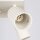 Deckenstrahler Aluminium GU10 Creme B:25 cm flexibel