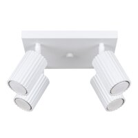 Deckenstrahler Aluminium GU10 Wei&szlig; B:25 cm flexibel