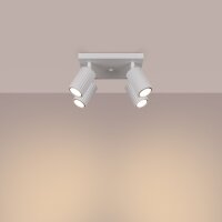 Projecteur de plafond 4 flammes GU10 L : 25 cm petit...