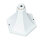 Lampadaire de jardin Blanc H:1,05m E37 Lanterne PARIS