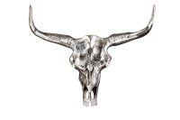 Wanddeko Stier Schädel aus Metall Handarbeit B: 70cm...