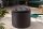 Pouf mit Stauraum Schwarz Samt Metall Ø 50 cm Chesterfield