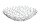 Coupe décorative en métal Ø 45 cm Grille Design en argent