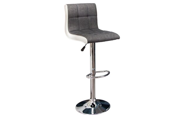 Chaise de bar réglable en hauteur Similicuir Tissu Métal Moderne
