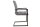 Chaise de salle à manger avec accoudoirs Gris Noir Tissu Métal