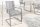 Chaise de salle à manger avec accoudoirs Gris Noir Tissu Métal