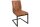 Schwingstuhl Cognac Schwarz Stoff Metall ohne Armlehne