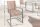 Chaise cantilever avec accoudoirs marron noir tissu fer