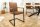 Freischwinger mit Armlehne Braun Schwarz Stoff Metall
