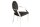 Chaise de salle à manger velours acier inoxydable noir argenté avec accoudoirs