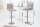 Chaise de comptoir réglable en hauteur Tissu Métal Marron Noir