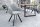 Chaise avec accoudoirs Gris Noir en tissu Métal Salle à manger