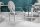 Chaise de salle à manger avec accoudoirs velours acier inoxydable gris argenté