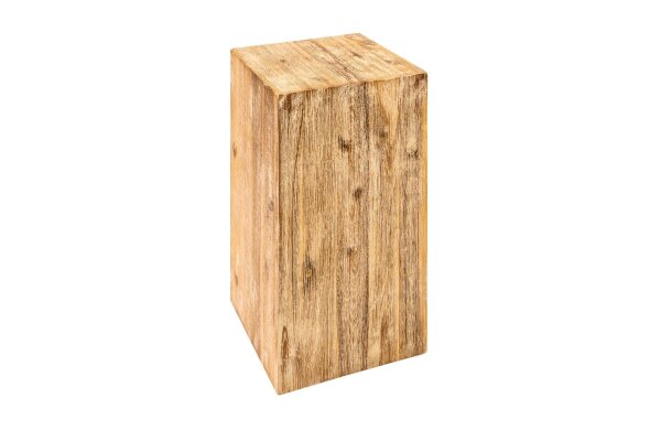 Podest Akazienholz massiv 50 cm hoch für Deko Pflanzen