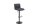 Tabouret de bar réglable en hauteur Gris Noir Tissu Métal