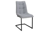 Chaise à bascule Tissu Métal gris noir sans...